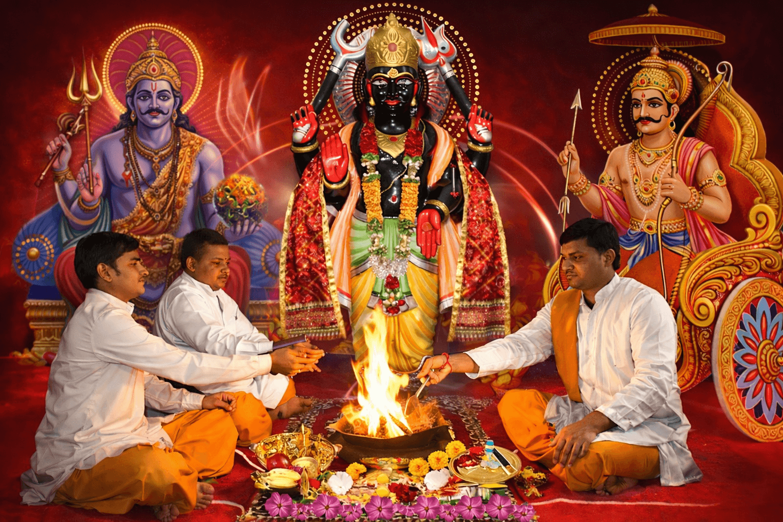 Shani Dev Puja temple view