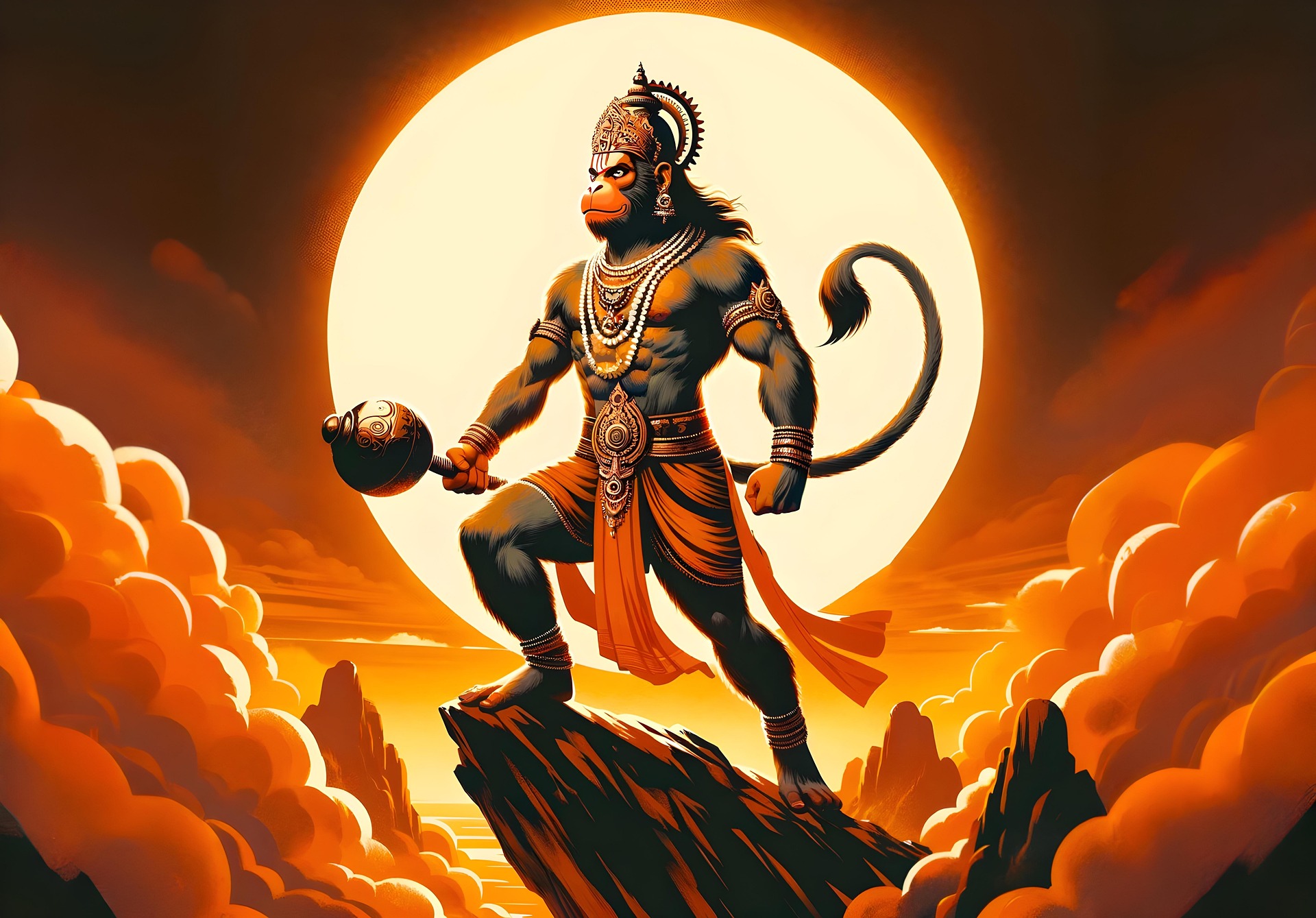 Hanuman devotional art